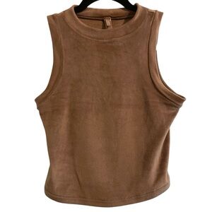 SKIMS Velour Crewneck Tank Top Size Extra Small